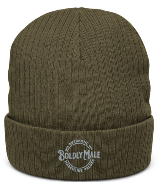 Recycled cuffed beanie made in the USA