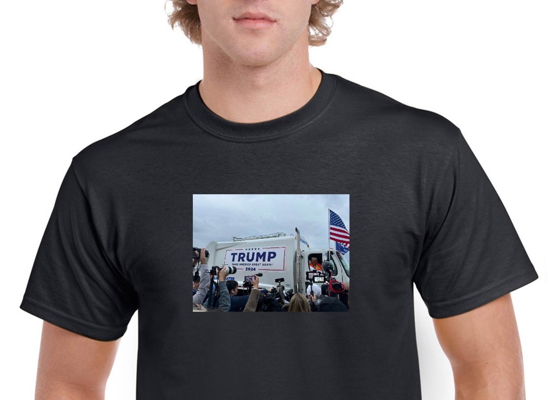 Trump Garbage Worker At Green Bay Wisconsin Rally Shirt T-832